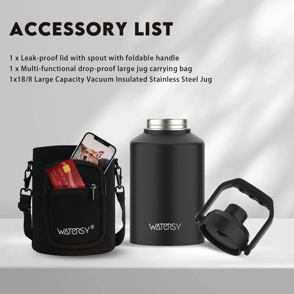 Watersy Insulated Water Bottle|Stainless Steel Thermos