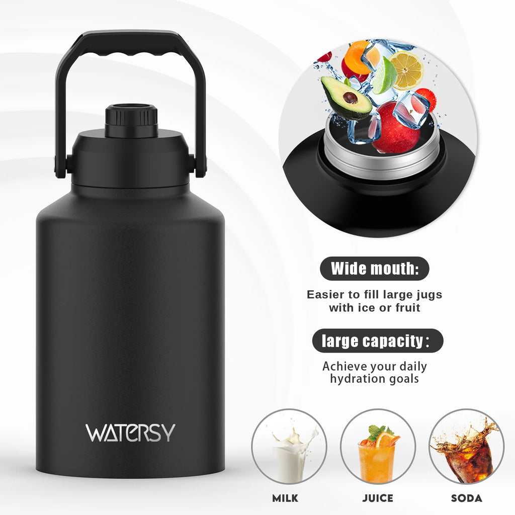 Watersy Insulated Water Bottle|Stainless Steel Thermos
