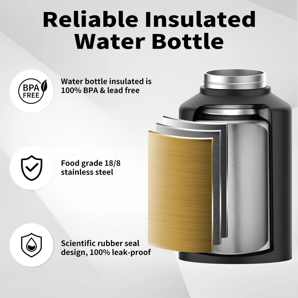Watersy Insulated Water Bottle|Stainless Steel Thermos