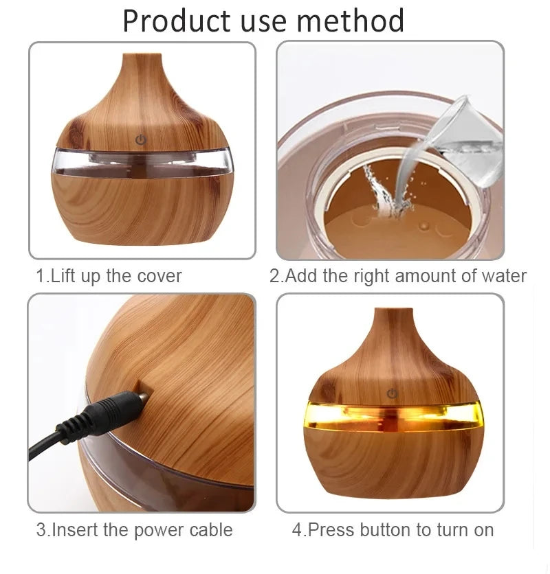 Wooden Essential Oil Humidifier